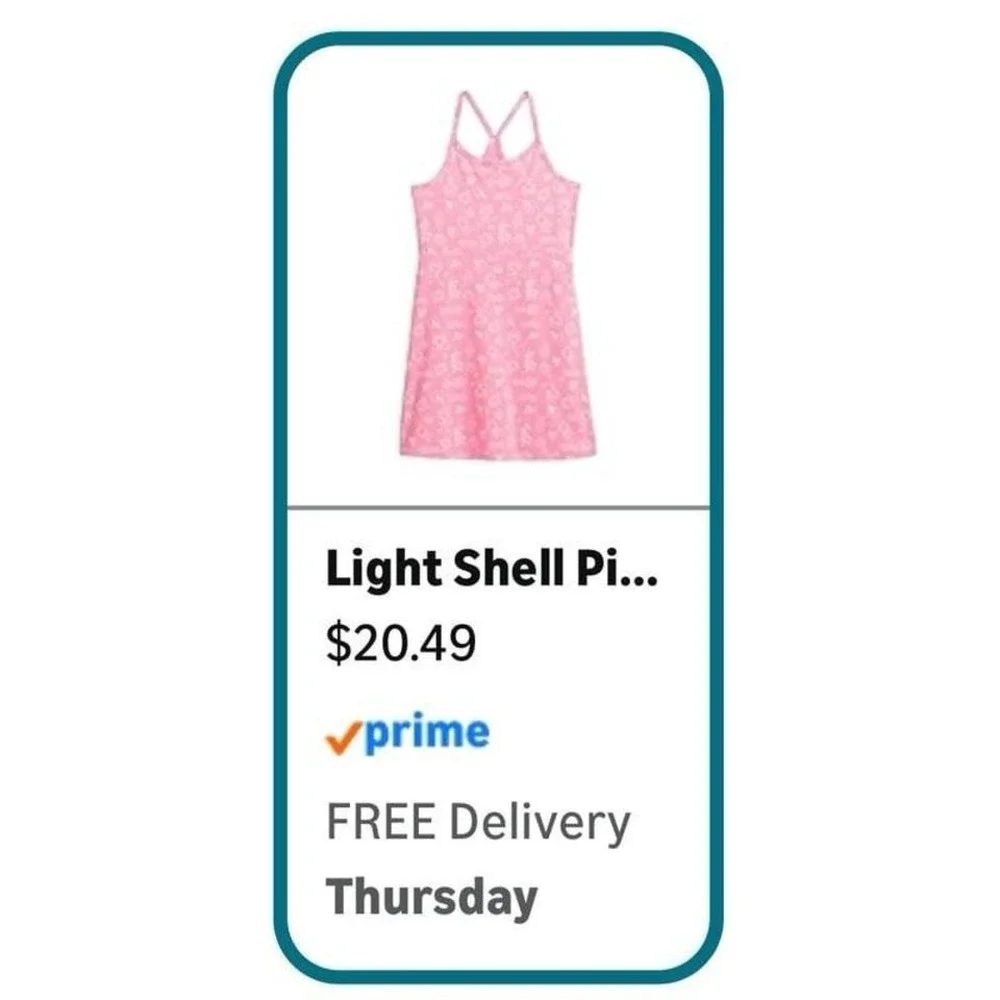 Light Shell Pink Girls Racerback Nautical Print Summer Dress Shells Lobsters
